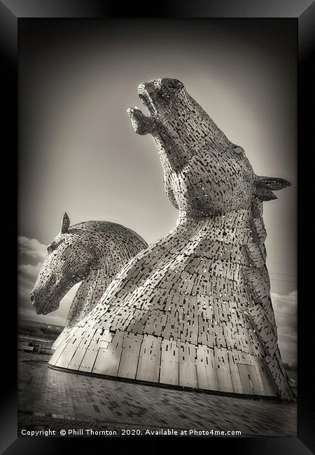 The Kelpies No.2 Framed Print by Phill Thornton