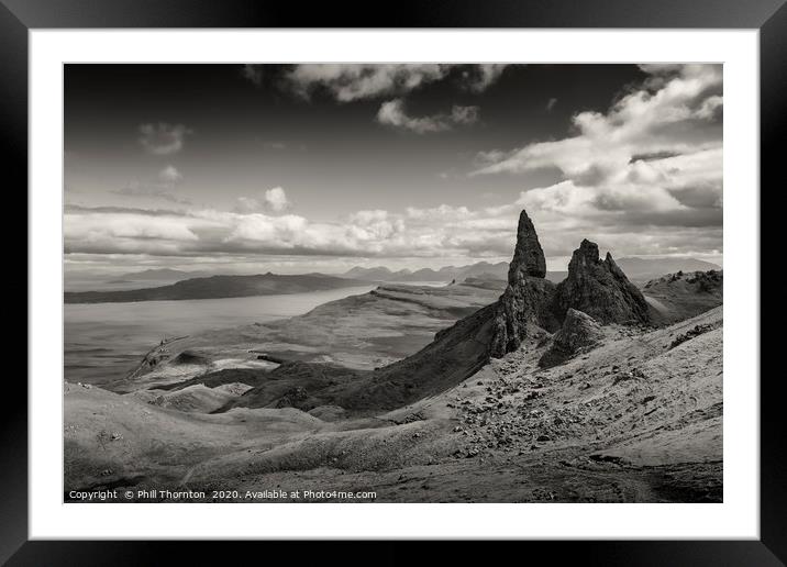 View of the Old Man of Storr Framed Mounted Print by Phill Thornton