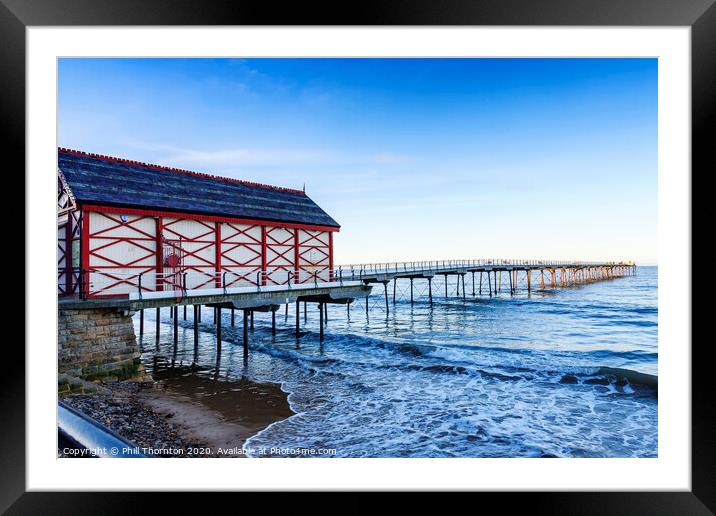 Saltburn-by-the-Sea Pier Framed Mounted Print by Phill Thornton