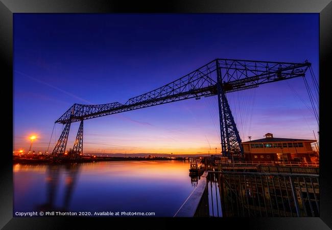 Tees Transporter bridge. No.2  Framed Print by Phill Thornton