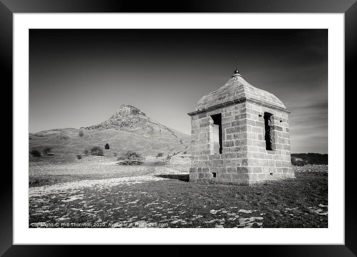 Folly or Prospect House, Roseburry Topping. Framed Mounted Print by Phill Thornton