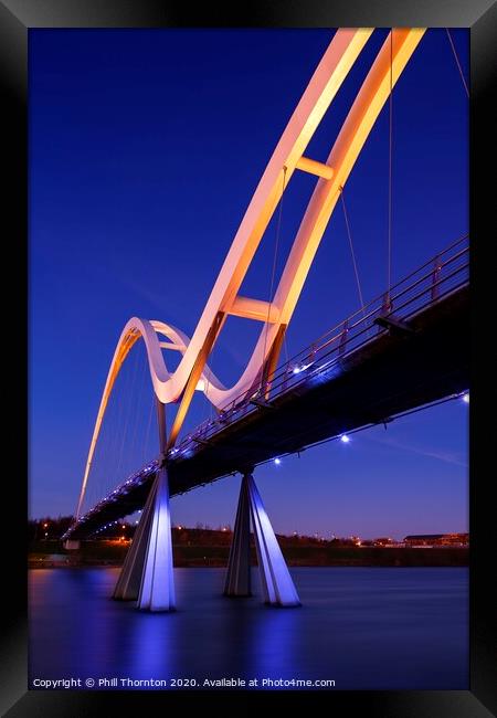 Infinity Bridge, Stockton-on Tees. No. 3 Framed Print by Phill Thornton