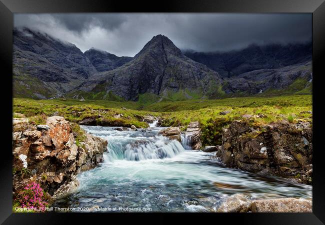Calm before the storm, Fairy Pools. No. 2 Framed Print by Phill Thornton
