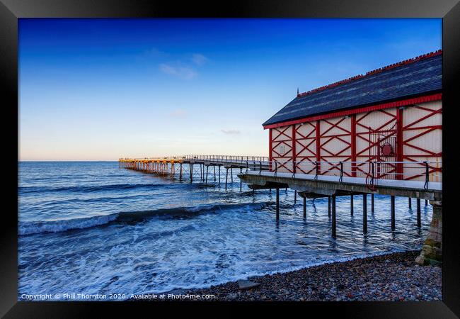 Saltburn-by-the-Sea Pier No. 2 Framed Print by Phill Thornton