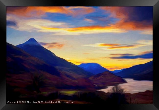 The Pap of Glencoe and Loch Leven Framed Print by Phill Thornton