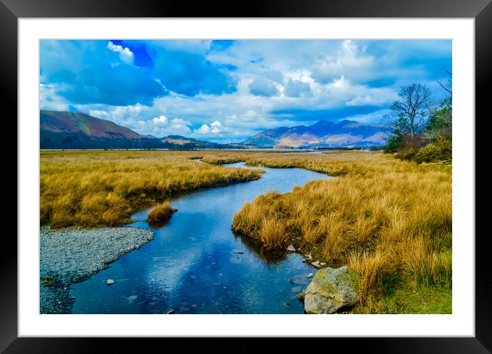 Derwent Water Framed Mounted Print by Scott Paul