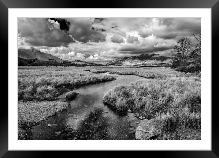 Derwent Water Storm Clouds Framed Mounted Print by Scott Paul