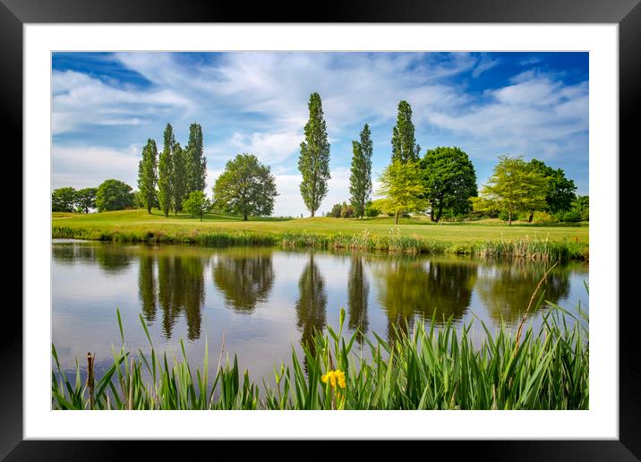 The tranquil lake Framed Mounted Print by Steve Mantell