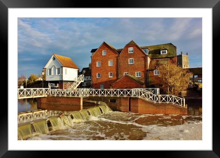 Abbey Mill Tewkesbury Framed Mounted Print by Susan Snow