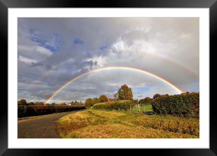 Double Rainbow Framed Mounted Print by Susan Snow