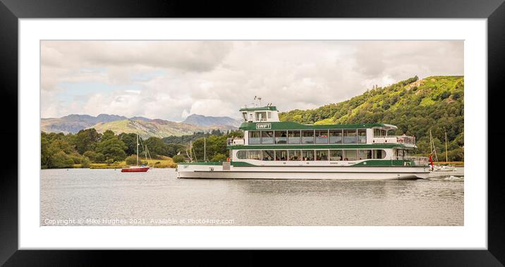 Ferries away Framed Mounted Print by Mike Hughes