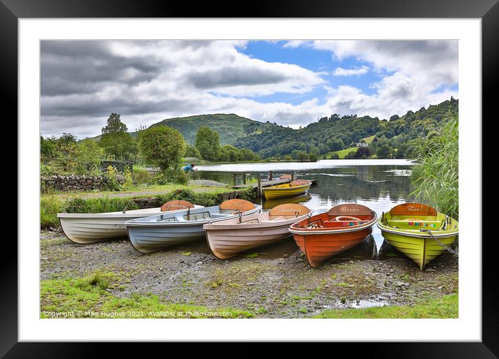 Fairy Glen at Grassmere Framed Mounted Print by Mike Hughes