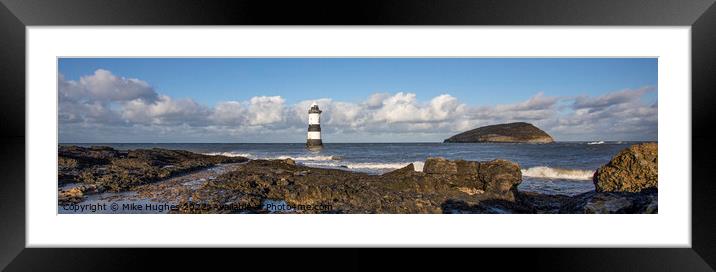 Penmon point light house Framed Mounted Print by Mike Hughes