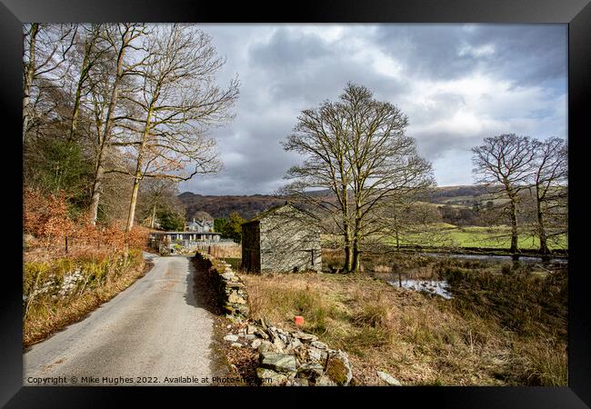 Rydal to Grassmere Framed Print by Mike Hughes