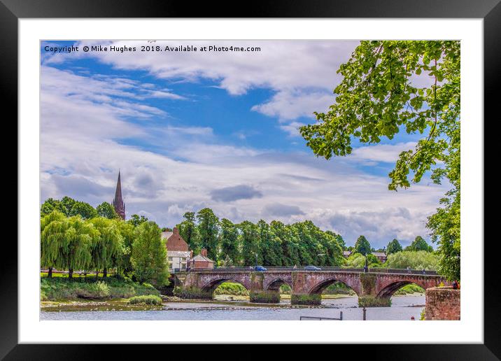 River Dee Framed Mounted Print by Mike Hughes