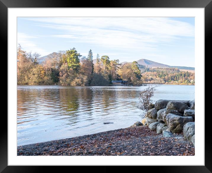 Derwent water Framed Mounted Print by Mike Hughes
