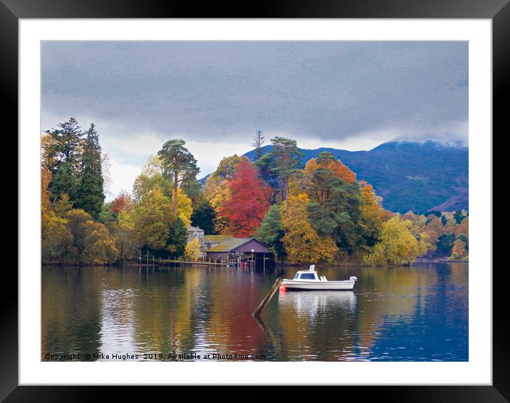 Colourful autumn Framed Mounted Print by Mike Hughes