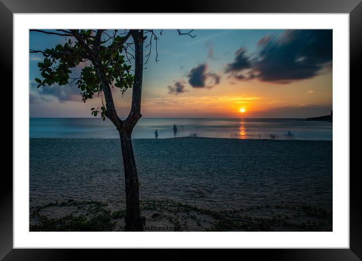 Sunset Kata Noi Framed Mounted Print by Mike Hughes