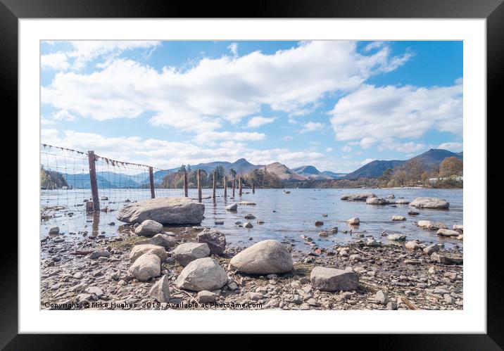 Derwent Water Framed Mounted Print by Mike Hughes