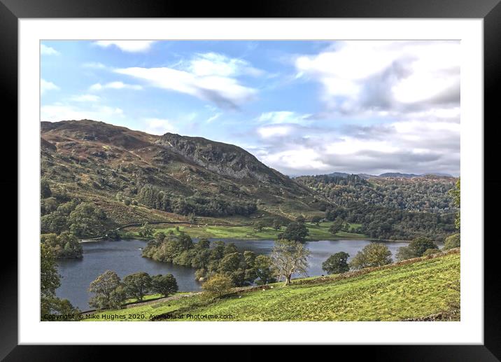 Rydal water Framed Mounted Print by Mike Hughes