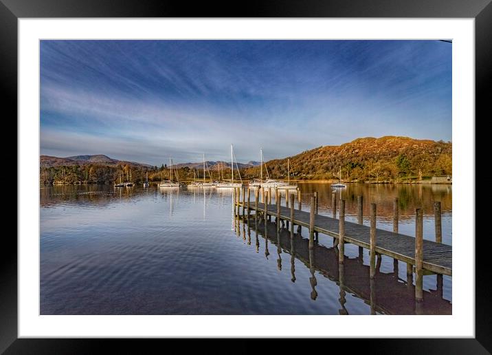 Boats of Ambleside Framed Mounted Print by Mike Hughes