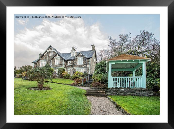 The Lakehouse hotel, Ambleside Framed Mounted Print by Mike Hughes