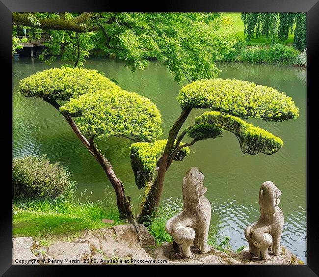 Japanese gardens in the Loire Valley Framed Print by Penny Martin