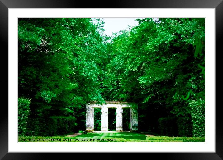 Chateaux Chenonceau in the Loire Valley in France Framed Mounted Print by Penny Martin