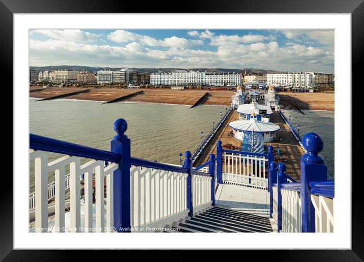 Eastbourne Skyline Framed Mounted Print by Slawek Staszczuk