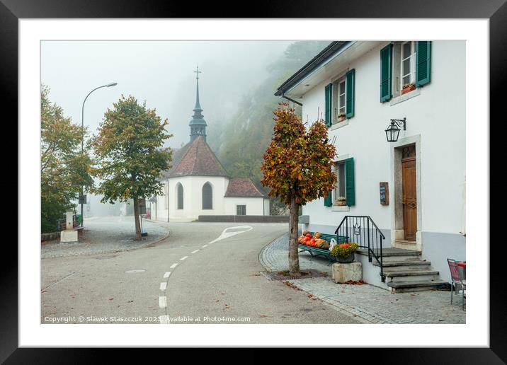 Halloween in Switzerland Framed Mounted Print by Slawek Staszczuk