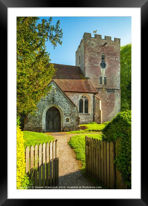 Singleton Church Framed Mounted Print by Slawek Staszczuk