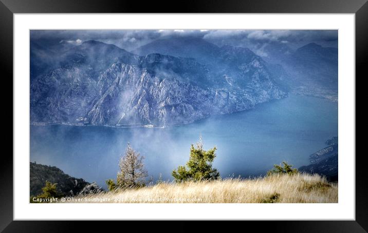 Lake Garda Framed Mounted Print by Oliver Southgate