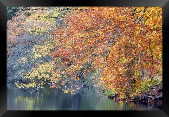 Autumn reflections, Yorkshire Dales National Park, Framed Print by Wendy McDonnell