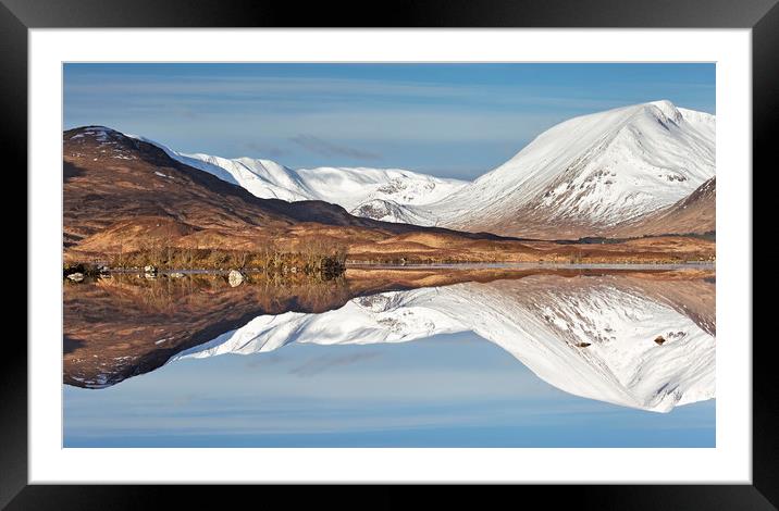 Reflections at Black Mount, Scotland  Framed Mounted Print by Wendy McDonnell