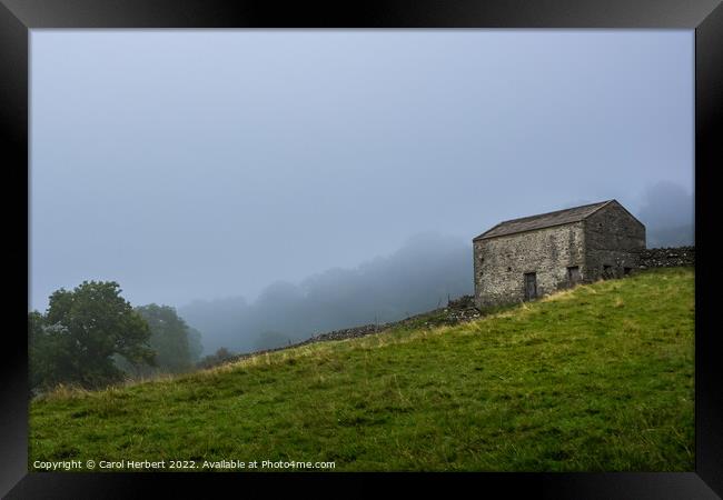 Knaresborough Old Barn Framed Print by Carol Herbert