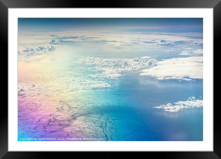 Earth From Above Framed Mounted Print by Carol Herbert