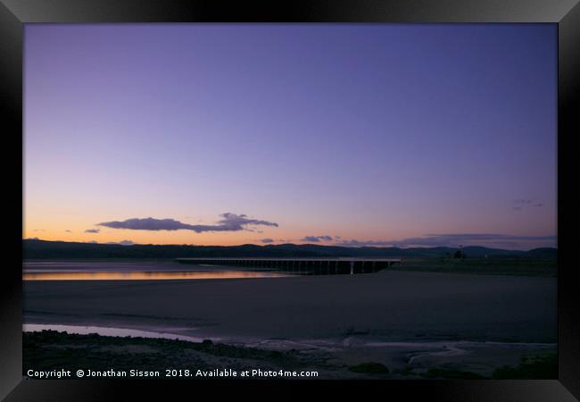 Arnside Twilight Framed Print by Jonathan Sisson