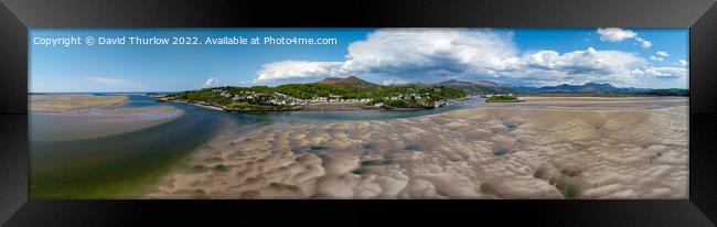 Patterns in the sand Framed Print by David Thurlow