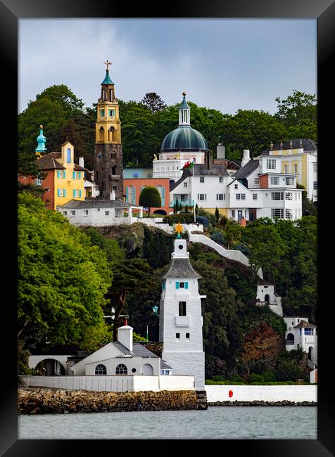 Beautiful Portmeirion in Snowdonia Framed Print by David Thurlow