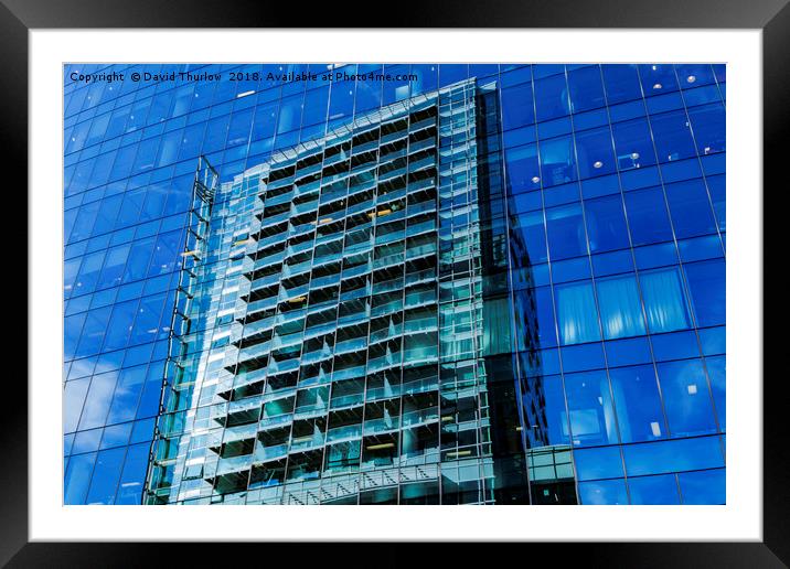 City of Glass. City of London Framed Mounted Print by David Thurlow