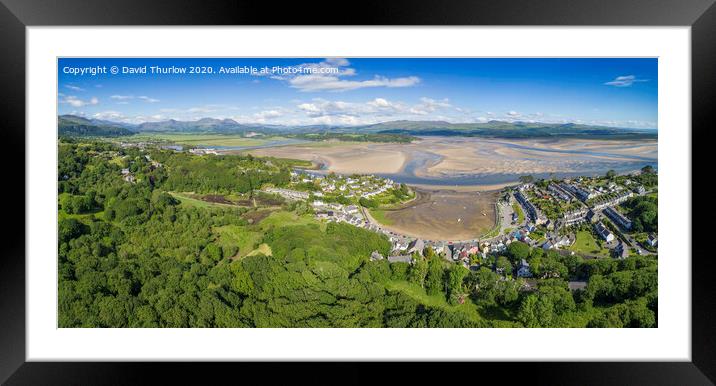 The idyllic harbour of Borth y Gest Framed Mounted Print by David Thurlow