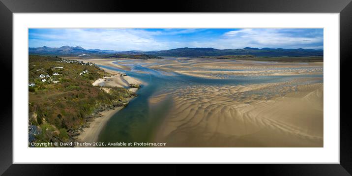 Shifting Sands Framed Mounted Print by David Thurlow