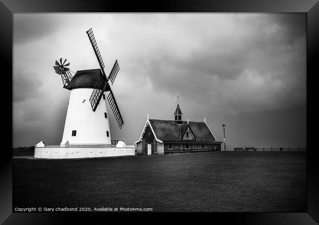 Lytham Windmill  Framed Print by Gary chadbond