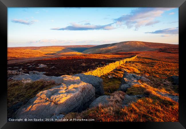 Whins Brow from Millers House Framed Print by Jon Sparks