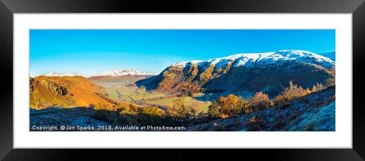 Blencathra and St John’s in the Vale Framed Mounted Print by Jon Sparks