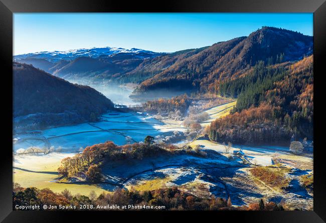 Thirlmere from High Rigg Framed Print by Jon Sparks