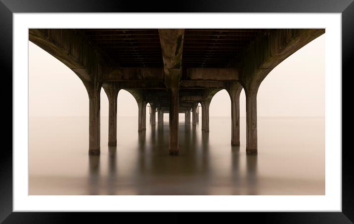 Boscombe Pier Framed Mounted Print by Anthony Hart