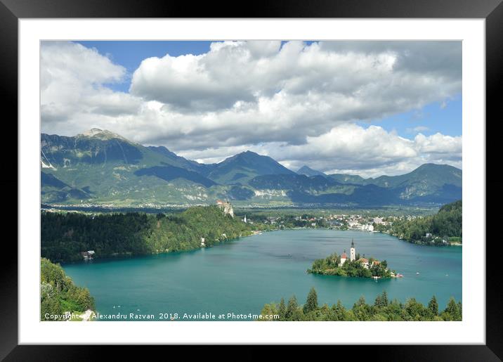 Bled Lake Framed Mounted Print by Alexandru Razvan