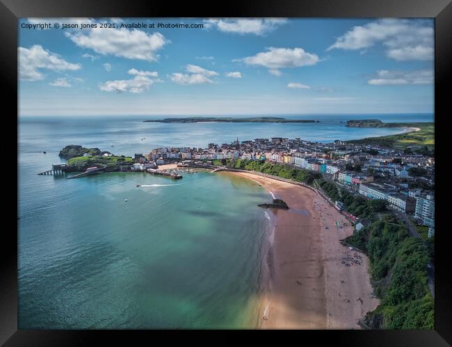 Tenby harbour Framed Print by jason jones