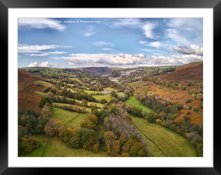 Looking up the Valley Framed Mounted Print by jason jones